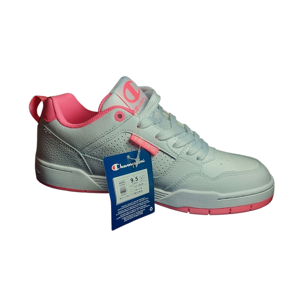 Champion Women's Pink and White Sneakers Size: 9.5 NEW - Picture 2 of 9